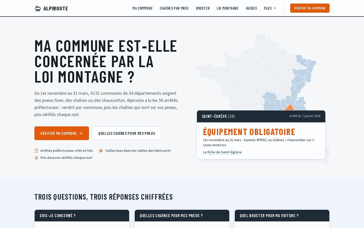 Aperçu ordinateur du site Alpiroute